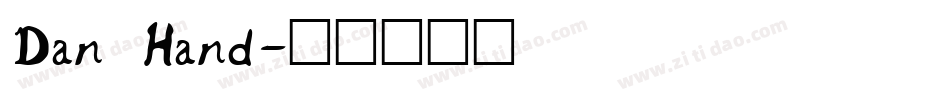 Dan Hand字体转换